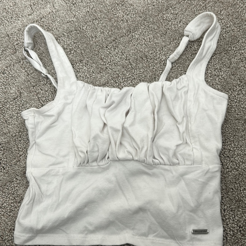 white Hollister top